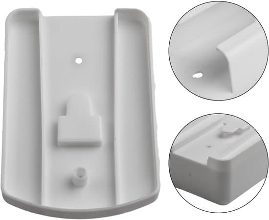Wall-mounted remote control holder and storage box - suitable for TVs and air conditioners - white.