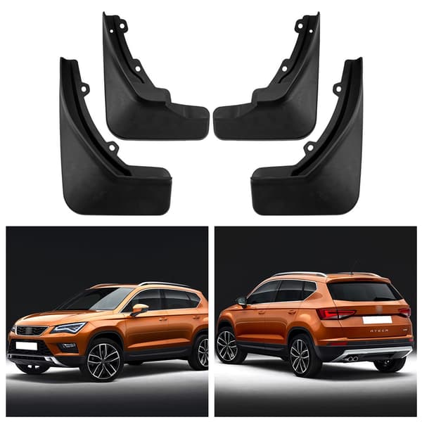 Stænklapper/skærme til bil, kompatible med Seat Ateca 2016-2023 modeller, biltilbehør, 4-delt sæt.
