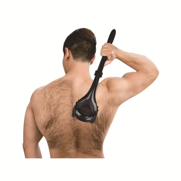 2.0 PLUS - Ryghårstrimmer til mænd (DIY), ergonomisk håndtag, våd- eller tørbarbering (barberblade inkluderet)