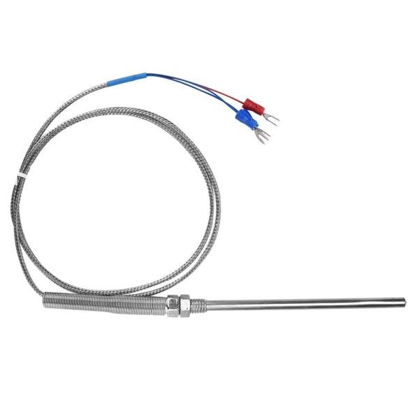 M8 Tråd PT100 Platin Modstand Termoelement 100mm Probe Temperatur Sensor Tråd 0-400℃ (1 m)