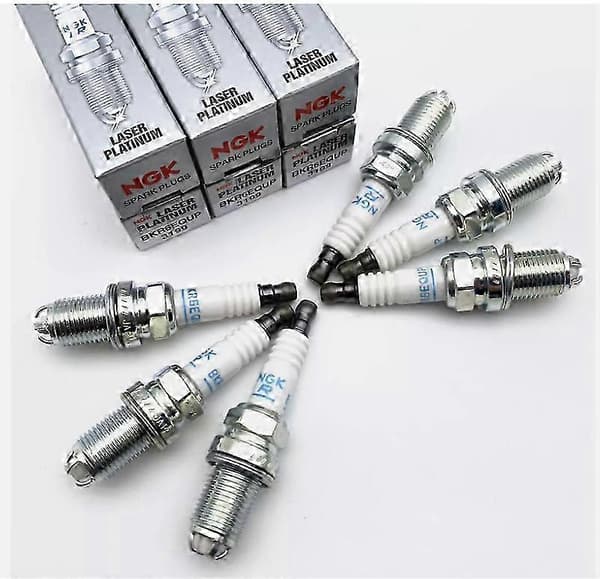 6x NGK Tennplugg Tennplugger BKR6EQUP 3199 For BMW 3-serie E46 5-serie E39 E60 X3 X5 03 80