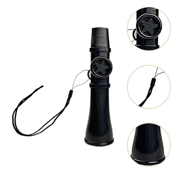 Kazoo Musikinstrument Fløjte Mini Kazoo Klaver Sort