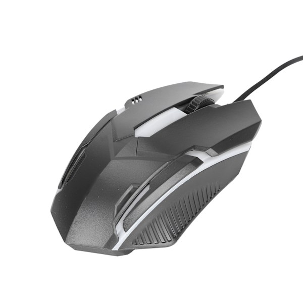 USB Mus M3 Bakgrunnsbelysning Modus Kablet Mus Ergonomisk Design Datamus for Macbook Laptop PC Svart