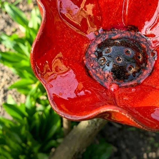 Fuglebad – 14 x 65 cm – Højkvalitetslegering – elegant blomsterform – Havepynt – kæledyrstilbehør