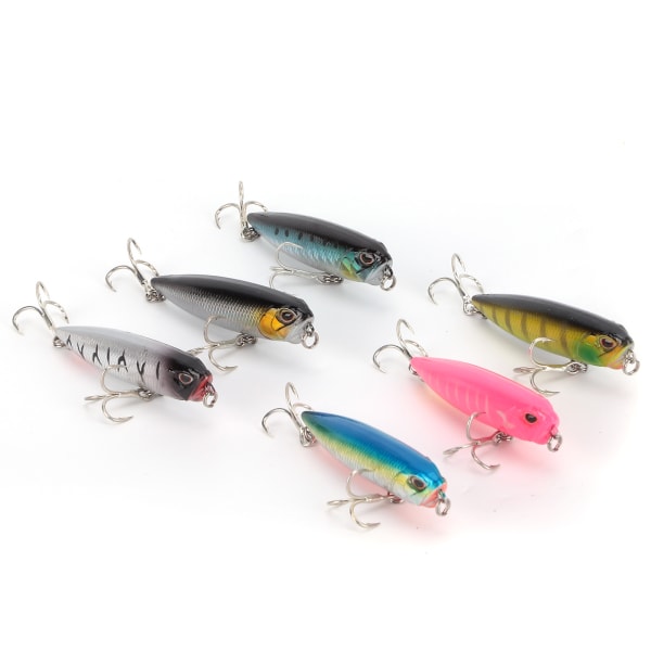 Topwater Pencil Fishing Lure Flytande konstgjord penna Hard Bait Fish Wobblers 3D Eyes