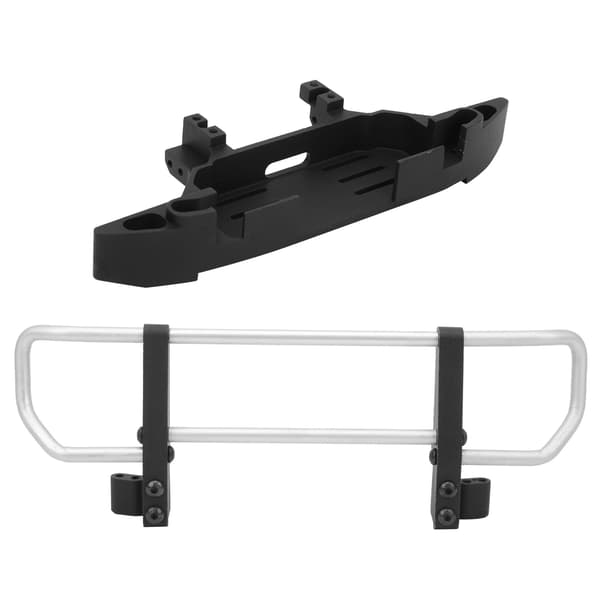 Metal Front Bumper & Base RC Biltilbehørsdele Passer til TRX4 / TRX6 1/10 RC Crawler (Sølv)