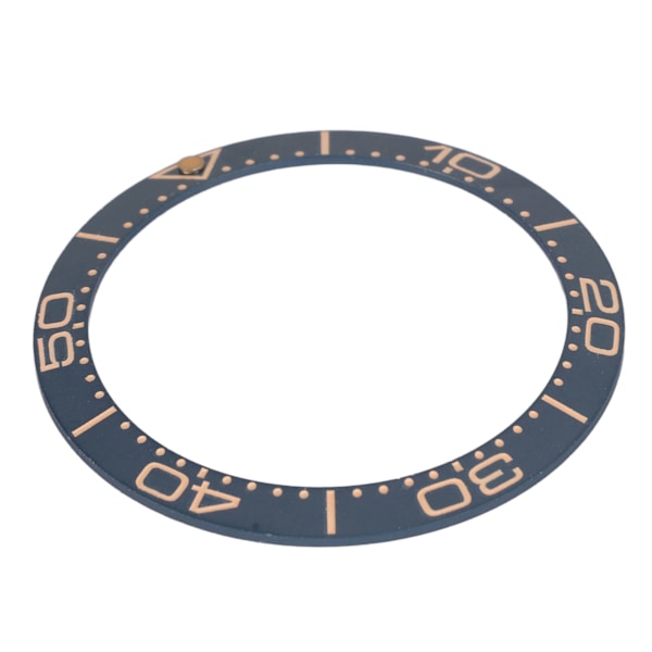 Keramisk Klockring Bezel 38mm Klockring Insats Ersättningsdelar Tillbehör för Urmakare Mörkblå Sandblästrad