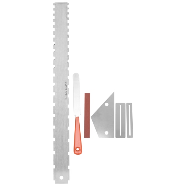 Gitarr reparationsverktyg Fret Polering Fil Notch Leveling Linjal Stränginstrument underhållssats