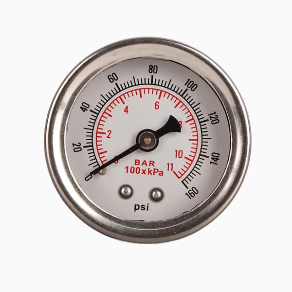 Universal Justerbart Drivstofftrykksregulatorsett med Måler 160PSI (Svart)