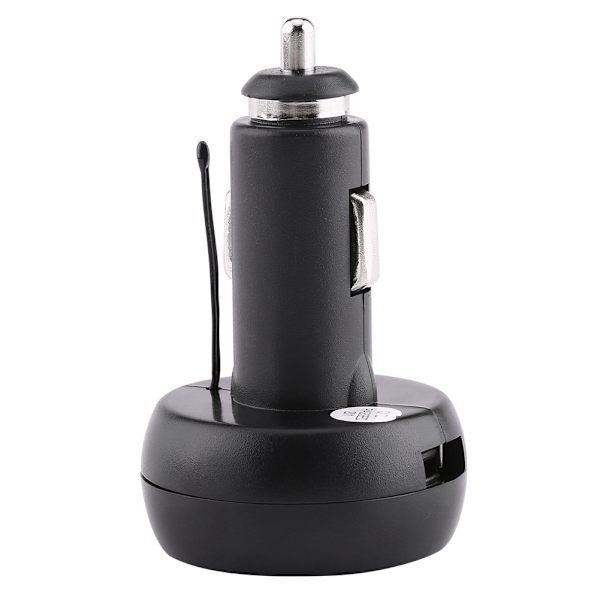 Dobbelt LED Digital Display Voltmeter Termometer Cigarettænder USB Biloplader (Grøn, Rød)