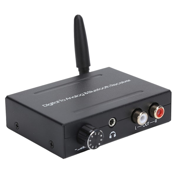Digital til Analog Audio Konverter Bluetooth Mottaker Optisk Koaksial Audio Konverter