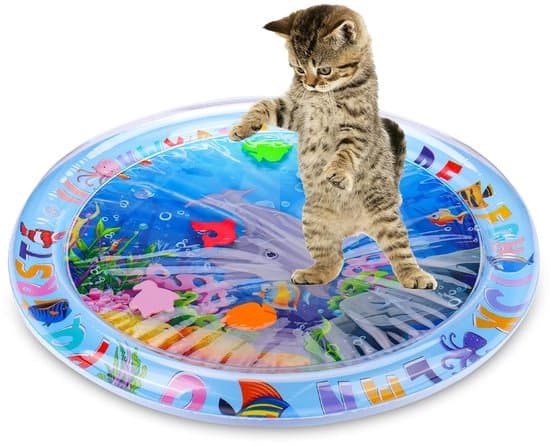 Cooling Mat for Dogs - Cooling Mat for Cats - Interactive Pet Water Mat - PVC with Dolphin Pattern - 65 cm