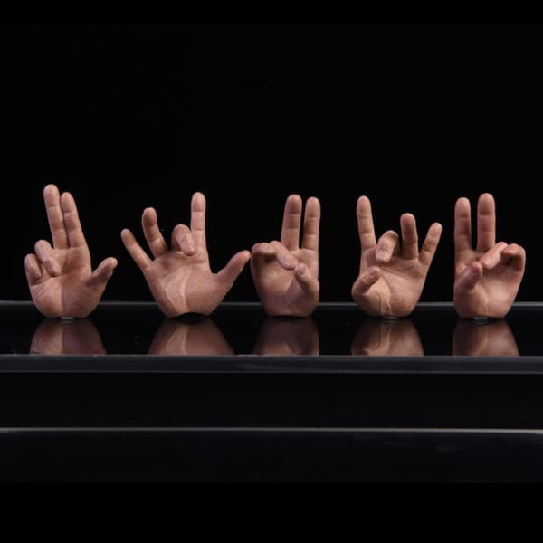 2x5st 1:6 Mands Fingerhænder Model til Enterbay PH JO 12-tommer Actionfigurer