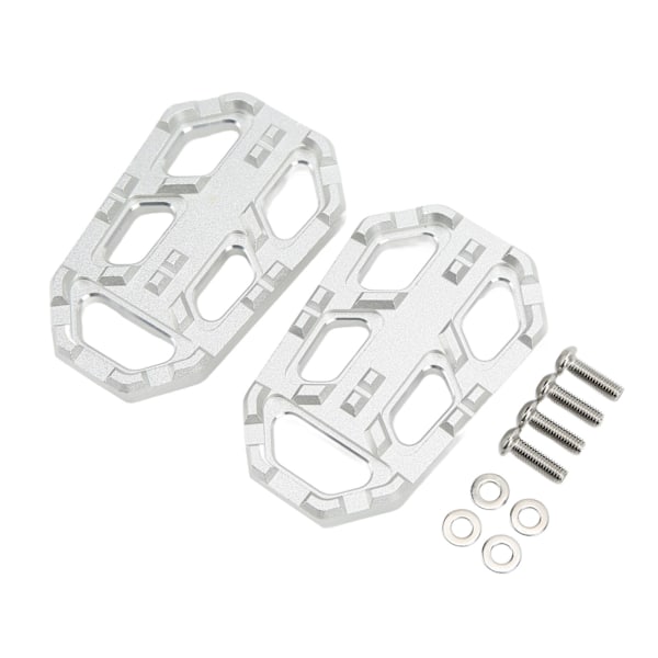 2 st MC-Fotstödsfästen i Aluminiumlegering för CB500X 2015‑2016 Silver