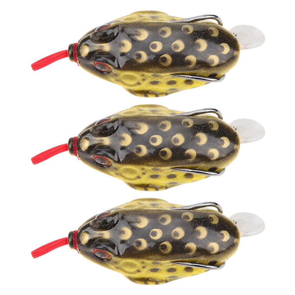 3 stk. Paljett Myk Silikon Lokkemiddel Kunstig Simulering Livaktig Agn Fiskeredskap 5,5 cm/13 g 3#