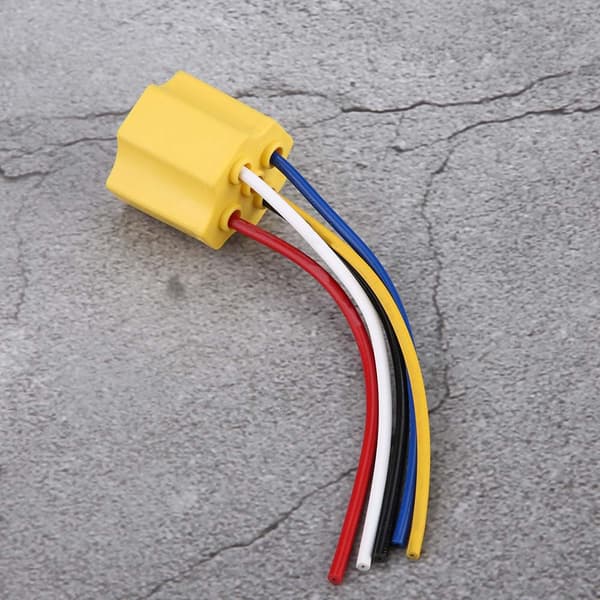 Keramisk 5-polet Bilkabelføring Relæ Stik 30-100A