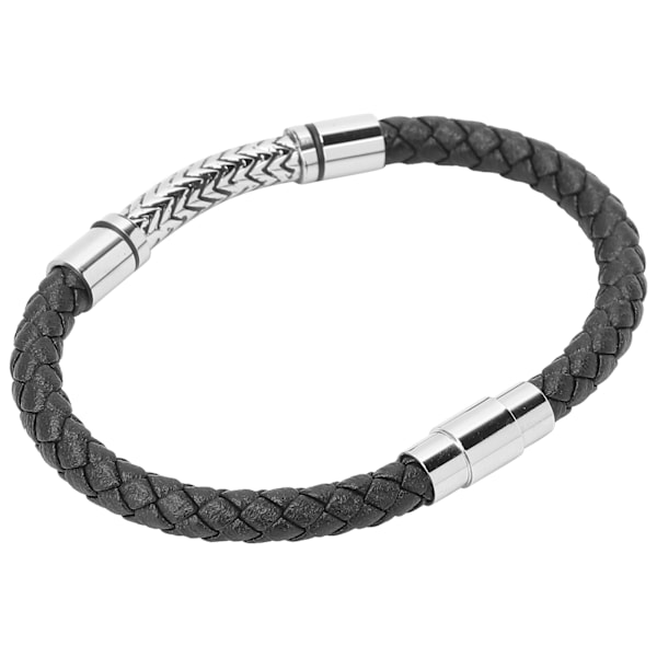 Moderne flettet PU læderarmbånd til mænd - Enkelt og elegant armbånd til smykker