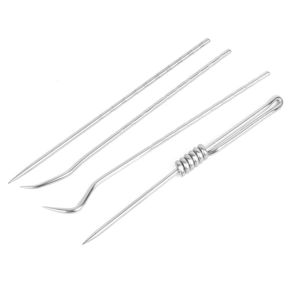 4-pack utomhus metall tandpetare verktyg förvaringslåda bärbar munvård tandpetare