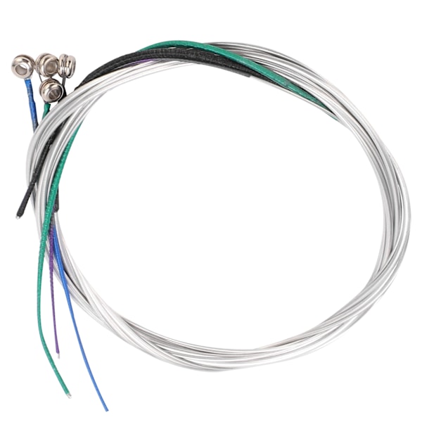 4/4 Fiolsträngar Set Aluminium-Magnesiumlegering för Nybörjarstudenter Avancerade Spelare (Silver 4/4)