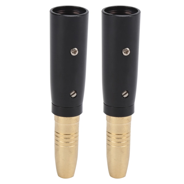 2 kpl Audioadapteri XLR Uros - Naaras Mikrofonikaiutinmuunnin Kullattu Liitin