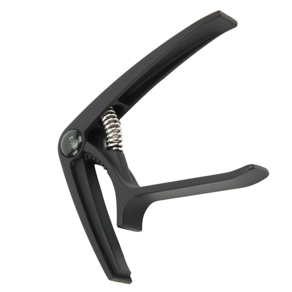 Guitar Capo Aluminiumlegering Humaniseret Design Bærbar Ballade Instrument Tilbehør Sort
