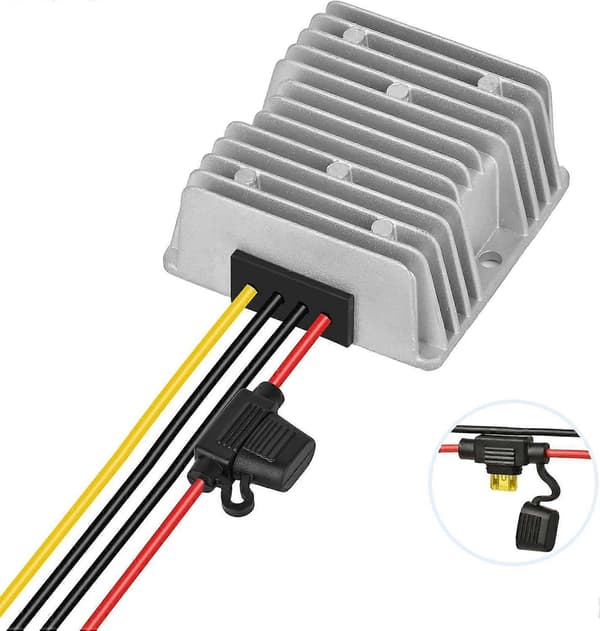 DC18V-60V til 12V Konverter 20A 240W Golfvogn 24V 36V 48V Step-down til 12V-WELLNGS