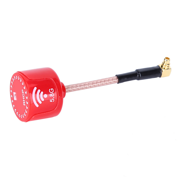 5.8Ghz 3dBi LHCP High Gain Antenne til FPV Racing Drone RC Dele Tilbehør Rød Vinklet MMCX