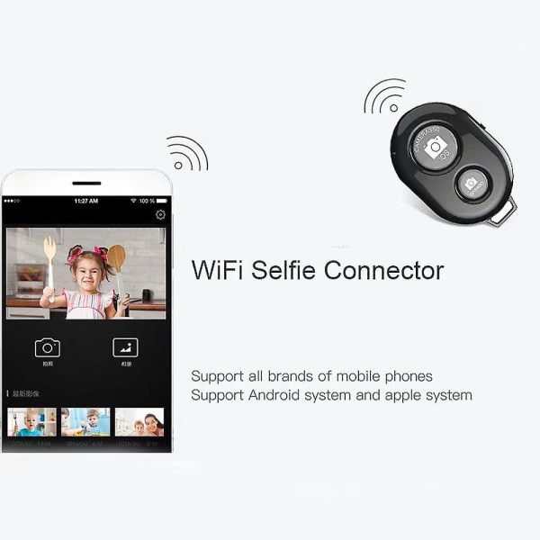 Bluetooth Remote Shutter kolmijalka matkapuhelintelineellä meikkiä, suoratoistoa, YouTube-videoita ja valokuvausta varten