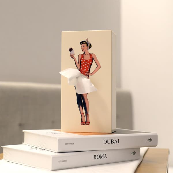 Creative Napkin Box - Creative Design - Each napkin has a unique shape - suitable for home office and restaurants - Beige
