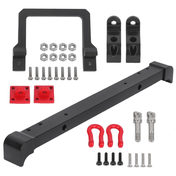 Metal 1/10 Etu- ja Takapuskuri Pelastuslukkoineen RC-Tarvike Sopii Mangniu MN90 MN90K MN91 MN91K MN45 MN45K MN96 MN99 MN99S MN40Black