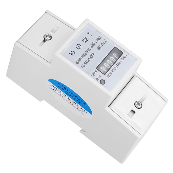 XTM35S 220V Digital 2P Din-skena Elmätare Elektronisk KWh-mätare