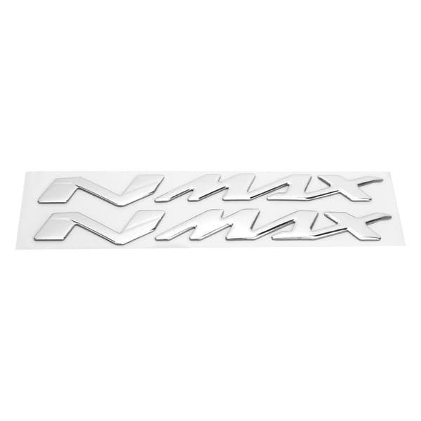 Par av motorcykel emblemdekaler 3D för Yamaha NMAX155 125 Silver
