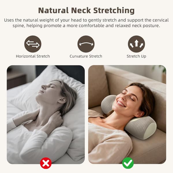 Buckwheat Pillow for Neck Support and Better Sleep - Single Pack (15 x 45 cm) [Single Pack]