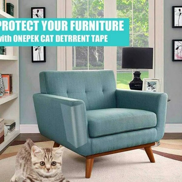 Husdjur Katt Anti-Scratch Tejp Rull Soffa Soffa Möbelbeskyttelse 3m-6.35cm