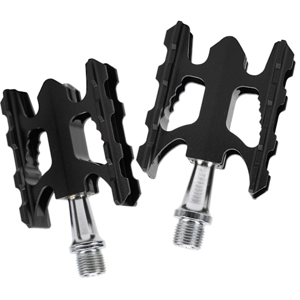 Sammenklappelig Cykel Pedal AntiSkrid Aluminium Legering Mountainbike Leje Cykel Ride Tilbehør. (Sort)
