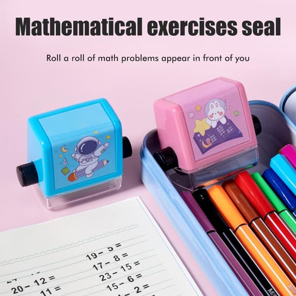 1-100 Number Addition and Subtraction Rolling Stamp Math Practice Tool for Teachers Homeschool Preschool Elementary School