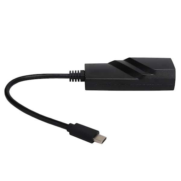 Typ C till RJ45 Nätverkskort Ethernet Adapter 1000Mbps Laptop Nätverkskabel Konverterare
