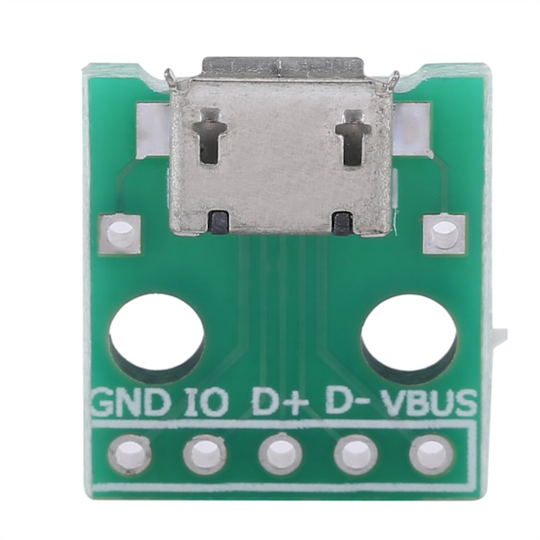 10 kpl Micro USB -naarasliitin DIP-adapterilevyyn 5-nastainen 2,54 mm nousu