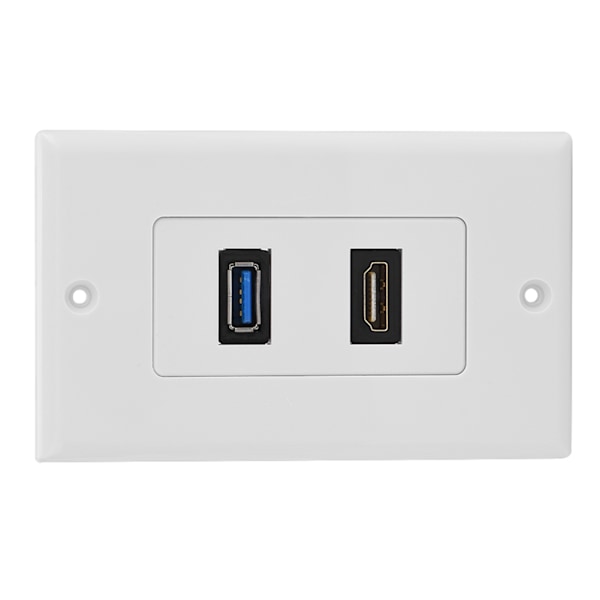 HDMI USB3.0 To i ett Integrert Multimedia Veggpanel Lyd Video Socket