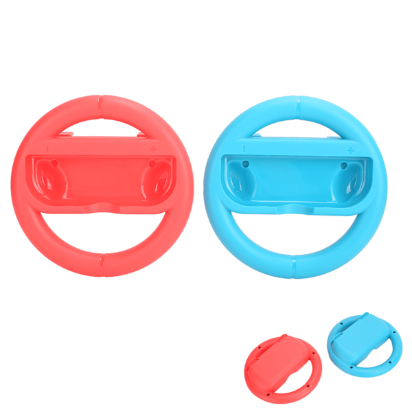 1 Par Racing Ratt Rødt og Blått Rattgrep for Switch/Switch Lite