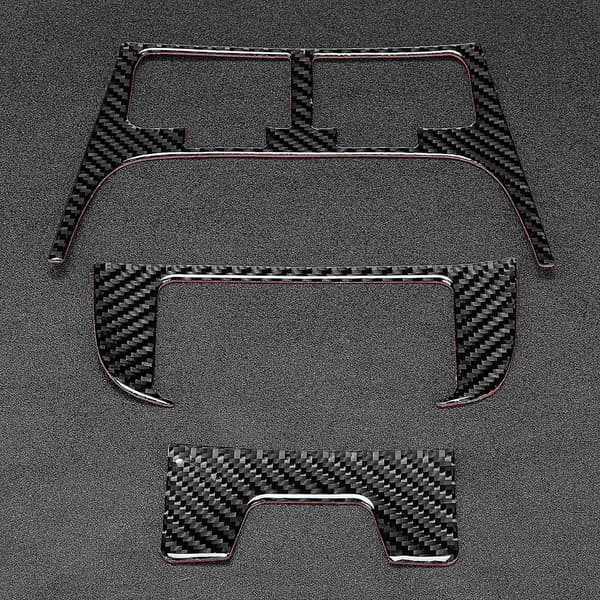 Bil Interiør Kulfiber Bageste Luftkonditioneringsventil Panel Dæk Trim Tilbehør Passer til Lexus IS 06-12