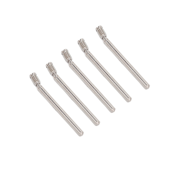 5 st Klockarmbands Skruvstift Professionell Klockarmbands Skruvrör Reparationsverktyg Tillbehör för Urmakare 0.66 X 0.05in M0.06in