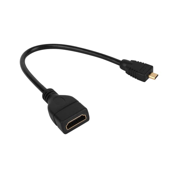 Micro HDMI Han til HDMI Hun Konverter Adapter Forlængerkabel Ledning 1080P
