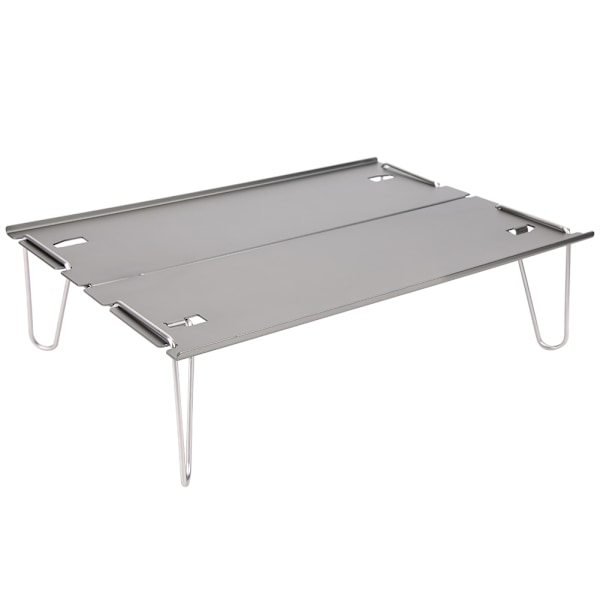 Camping Folding Table Ultralight Foldbar Bord Bærbar Aluminium Picnic Table Grå