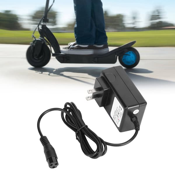 24V 0.6A 3-benet oplader, der passer til Razor E100 E125 E500S PR200 Scooter Bike US-stik 110-130V