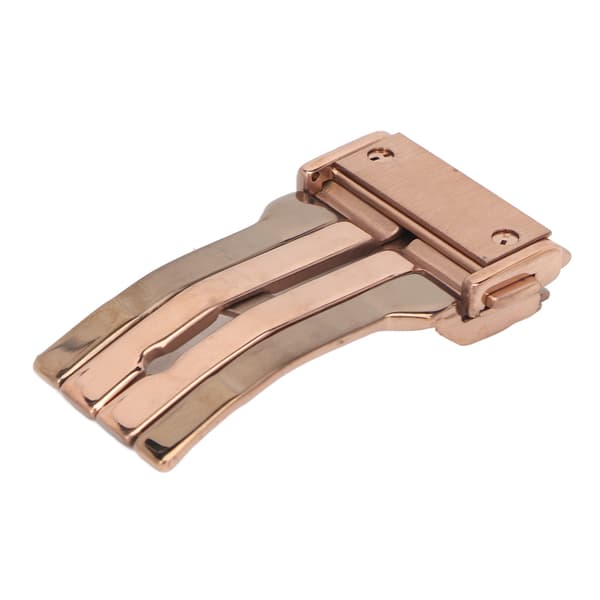 Ur Deployment Lås Foldbar 22mm Bredde Rustfrit Stål Urrem Spænde Rosaguld