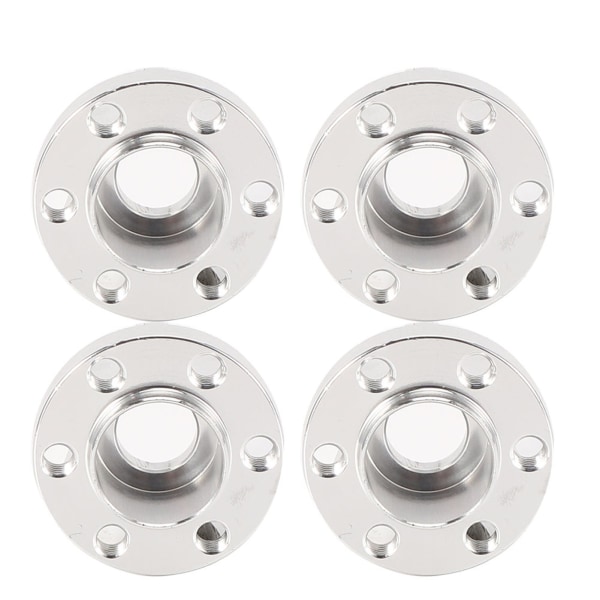 4 kpl 1,9 tuuman alumiiniseoshopea hopeiset pyörän kuusiokoloakselit sopivat SCX10 1/10 RC-automallille 17 mm