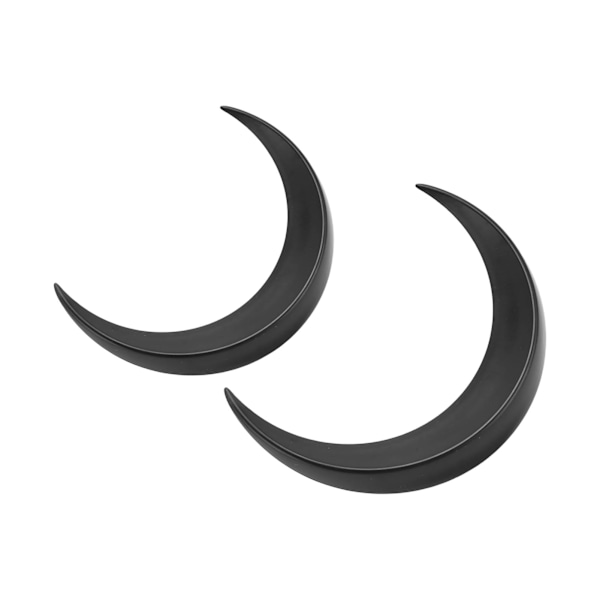 2 stk. Måne Hårgaffel ABS Dekorativ Bærbar Måne Hårnål Hårpinne for Daglig Shopping Cosplays Svart