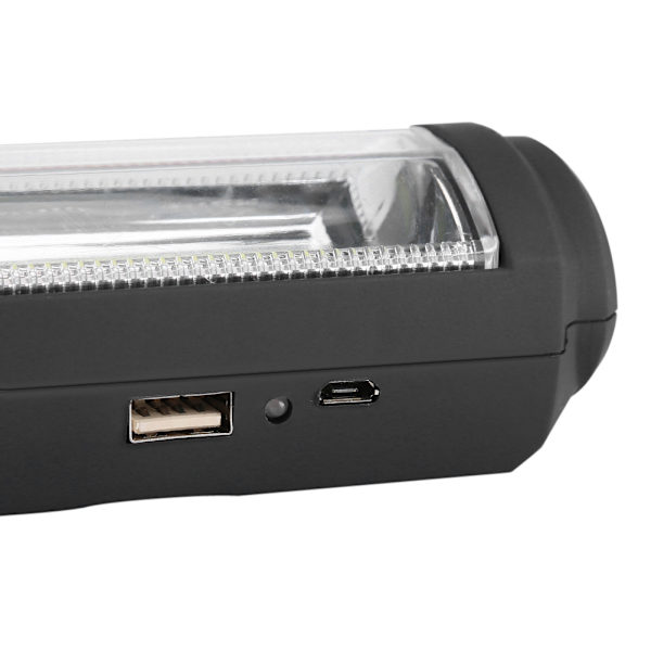 3W Ladattava COB LED -taskulamppu, magneettijalustalla, punainen, retkeilyyn, hätätilanteisiin ja työvaloksi