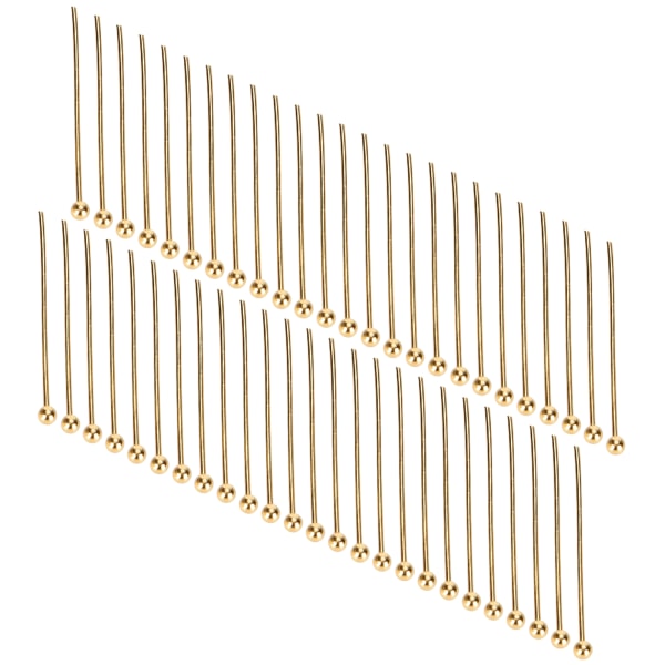 50 st Kulhuvudnålar Smycken Hänge DIY Hantverk Pärltillverkning Delar Tillbehör Guld 25mm / 0.98in